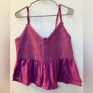 Women's Sleeveless Crochet Top